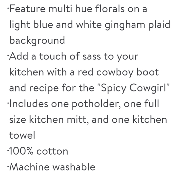 New Pioneer Woman Spicy Cowgirl Kitchen Towel Set - Picture 6 of 7